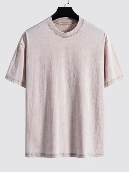 Casual Oversized Distressed Drop Shoulder T-Shirt