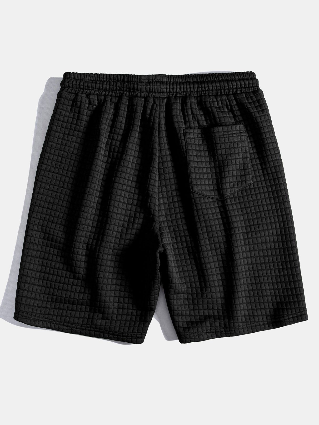 Drawstring Waffle Knit Shorts