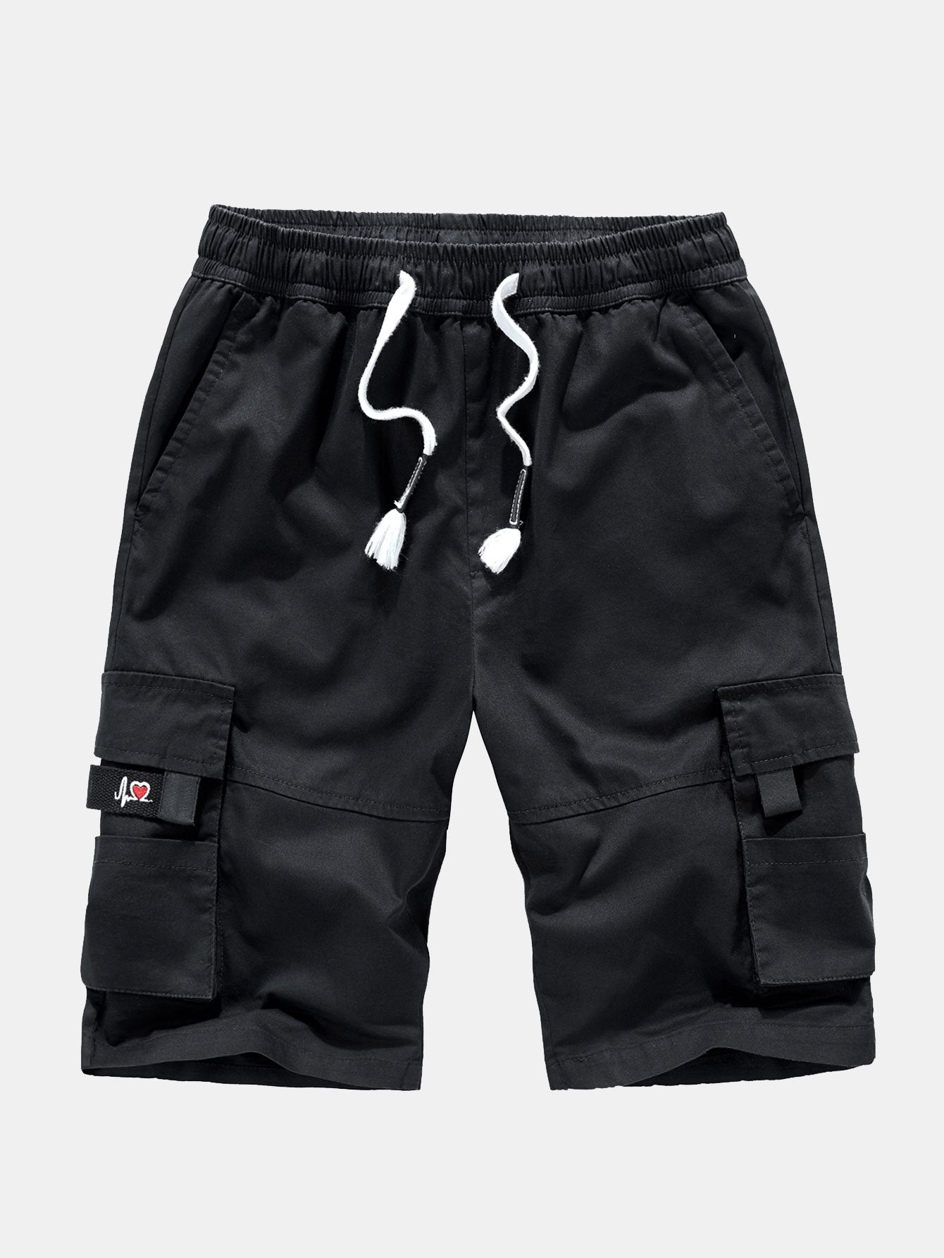Adjustable Waist Chino Cargo Shorts