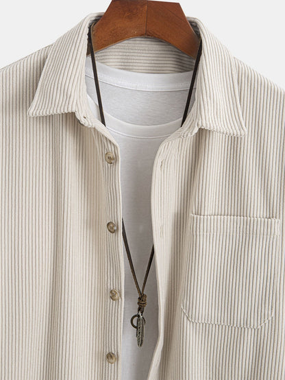 Button-Up Corduroy Shirt