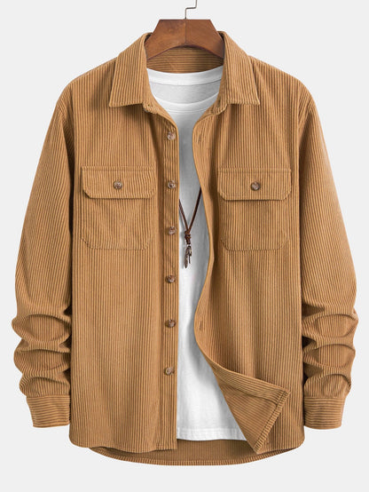 Two-Pocket Corduroy Shirt