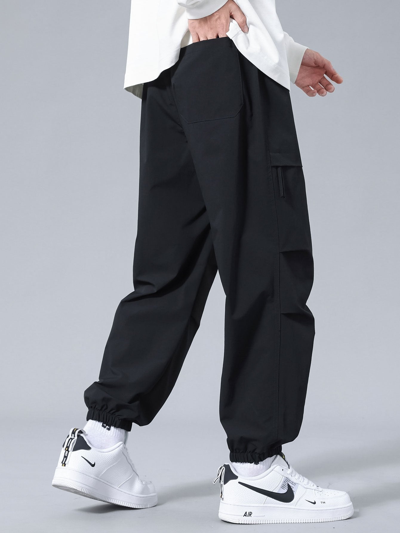 Adjustable Waist Jogger Pants