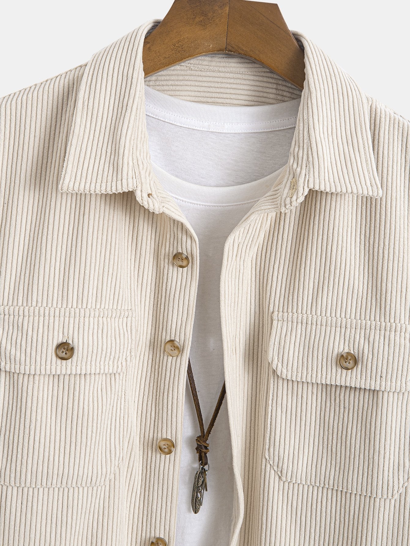 Two-Pocket Corduroy Shirt