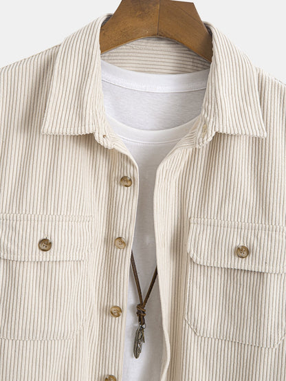 Two-Pocket Corduroy Shirt