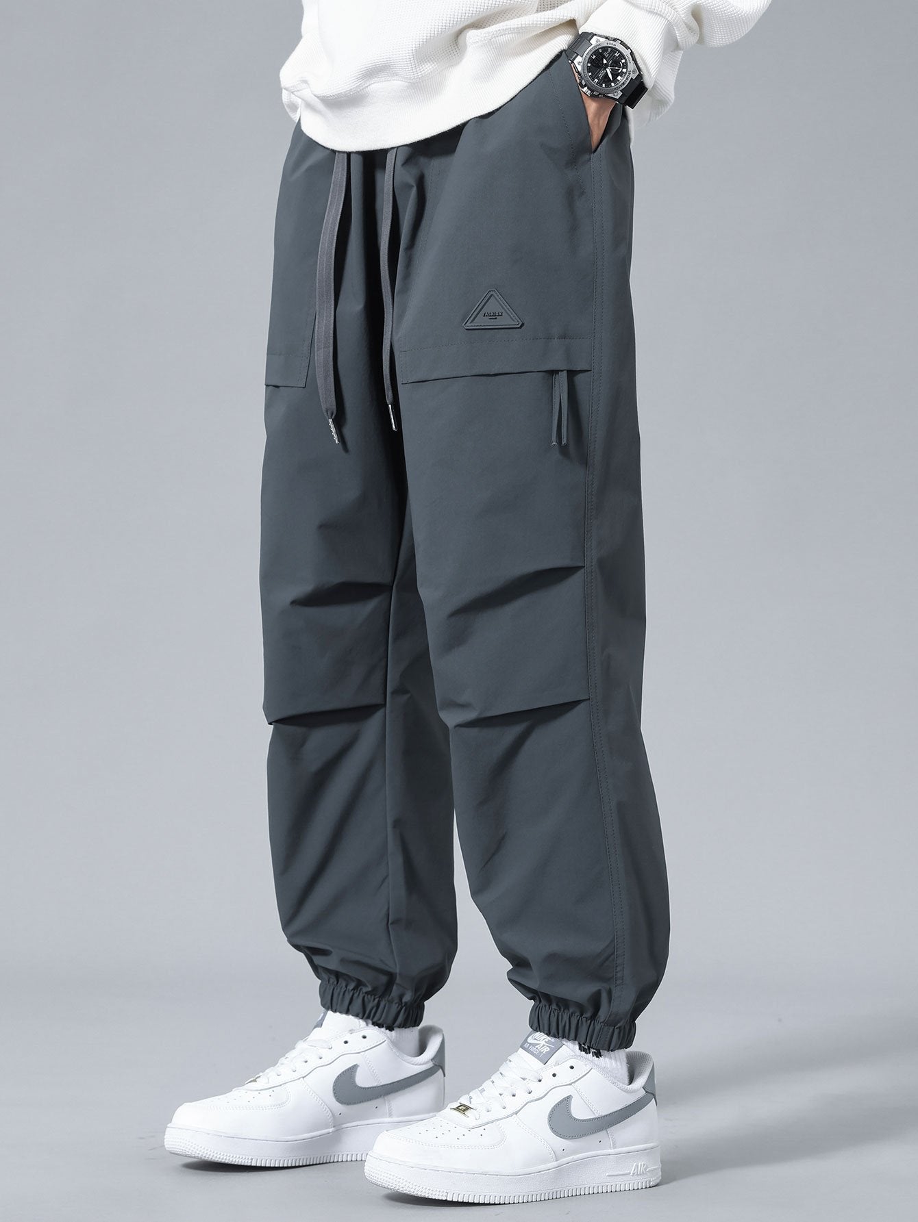 Adjustable Waist Jogger Pants