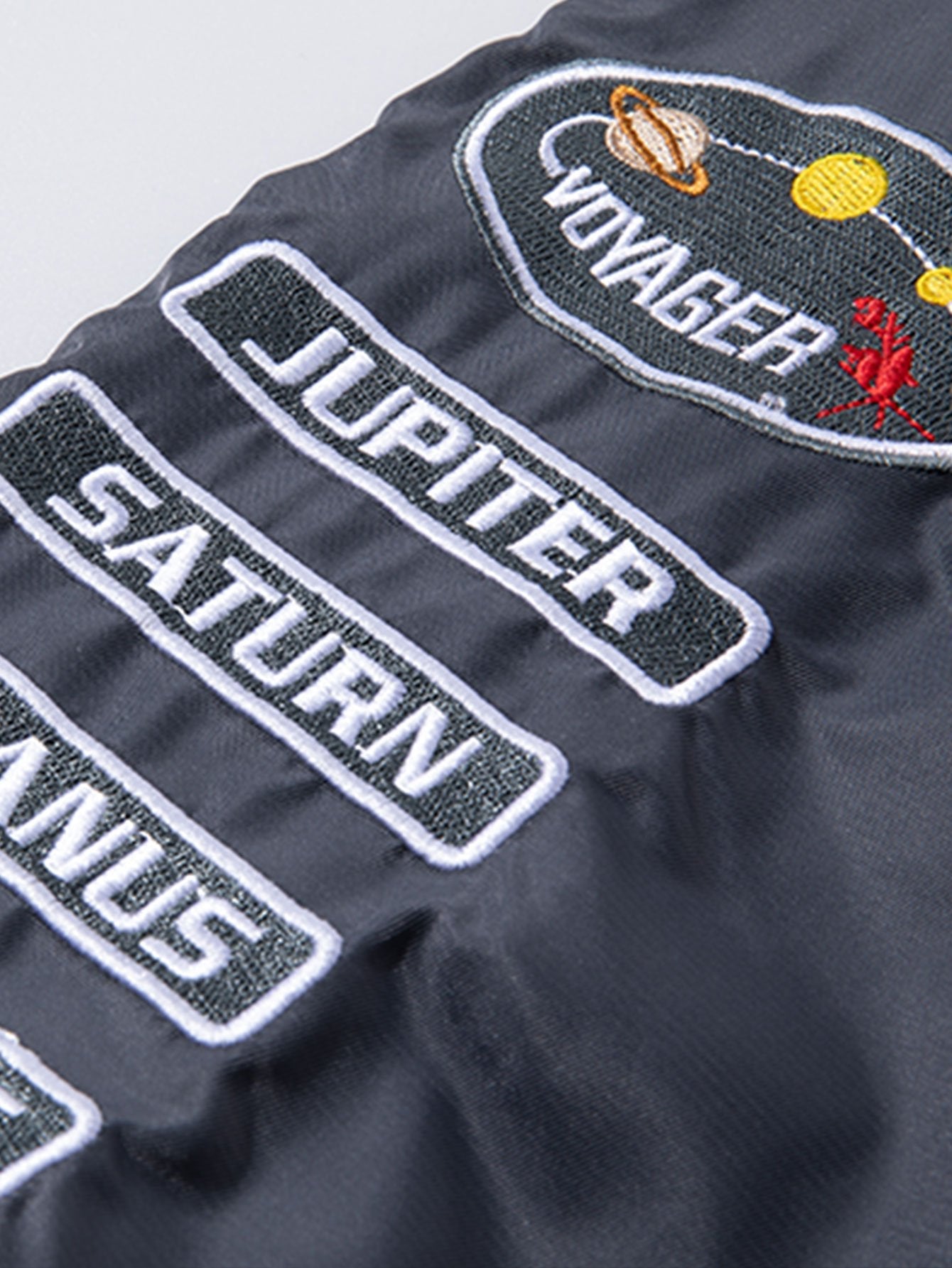 Reversible Bomber Jacket with NASA Embroidered Patch