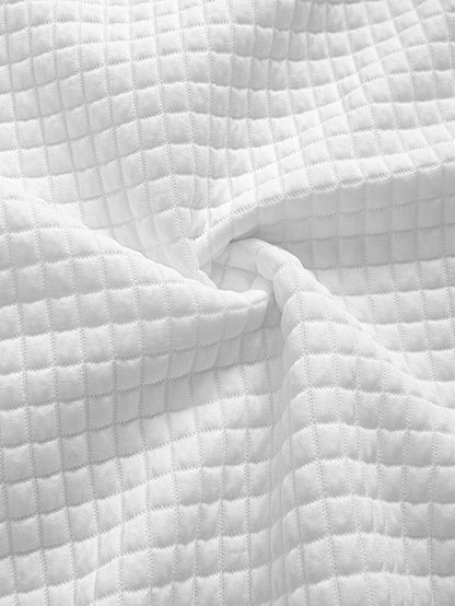 Waffle Weave Button-Up Shirt