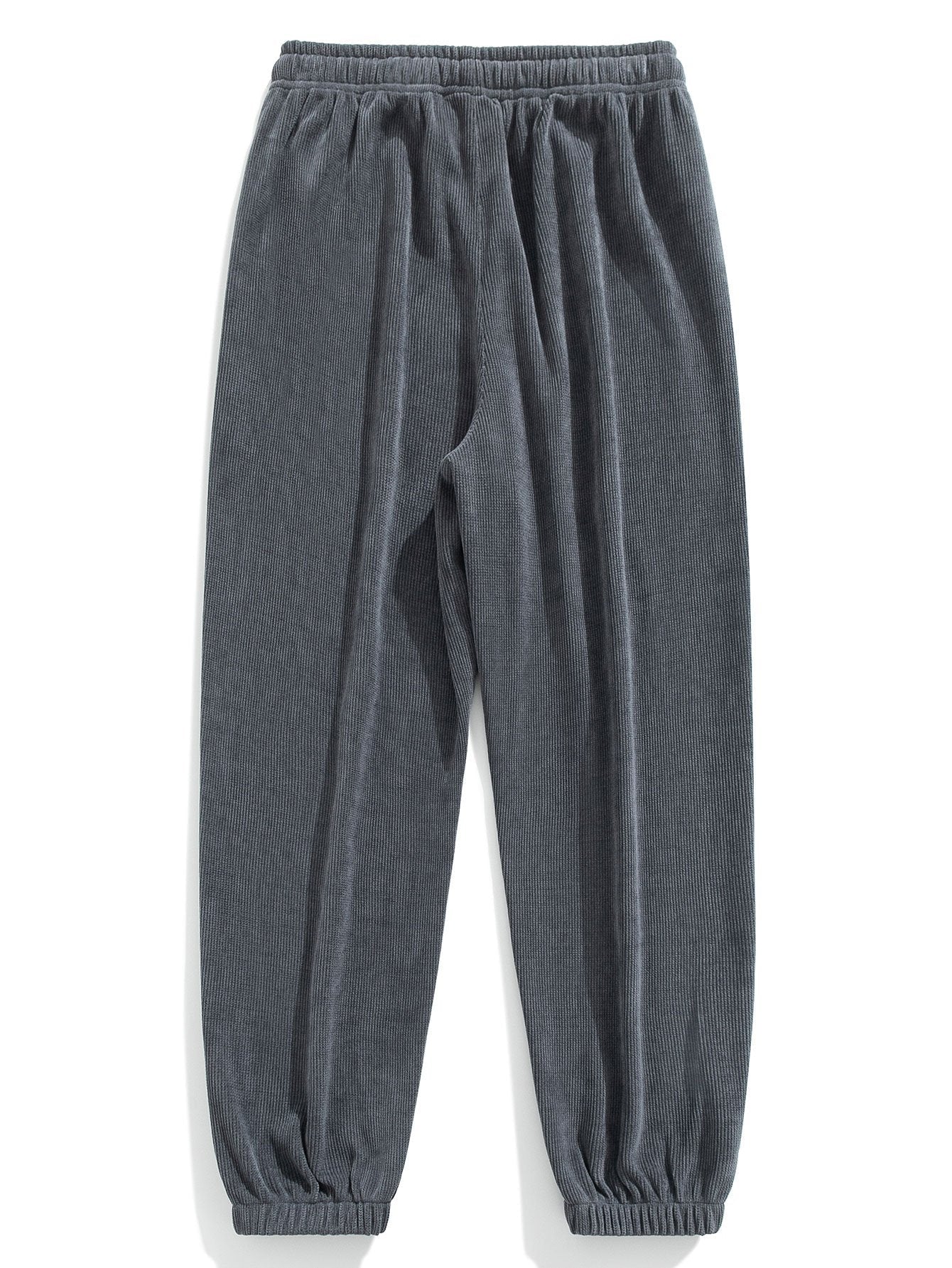 Velvet-Finish Corduroy Joggers