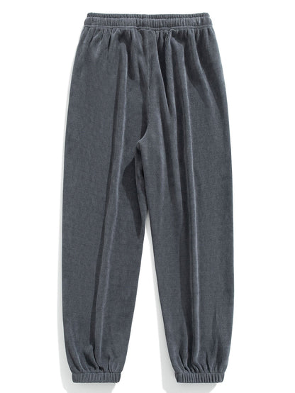 Velvet-Finish Corduroy Joggers