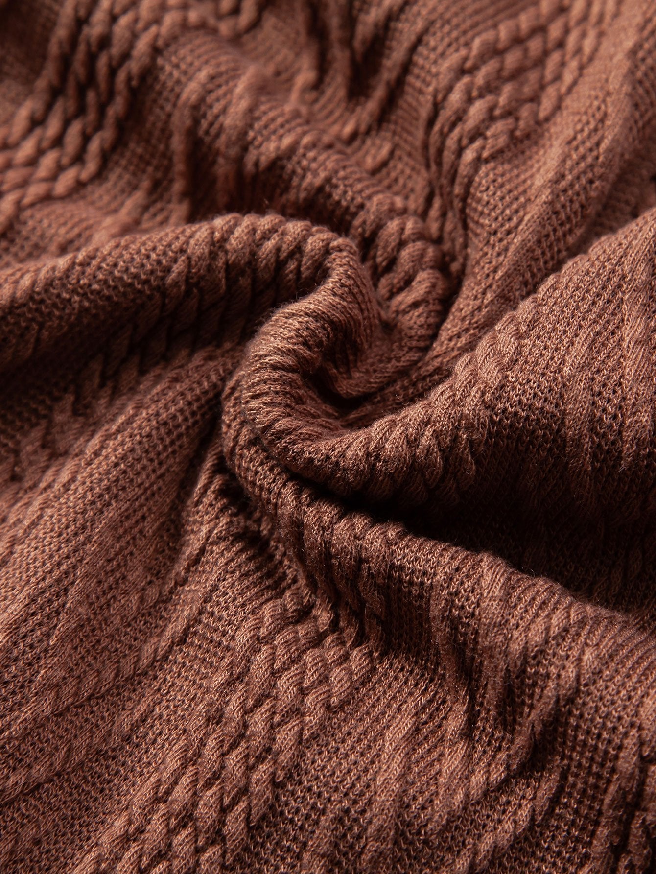 Geometric Jacquard Knit Polo