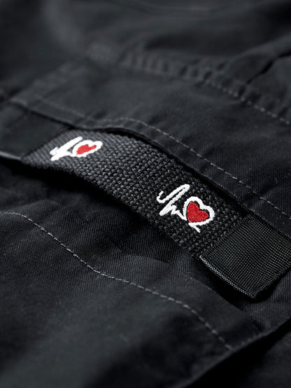 Adjustable Waist Chino Cargo Shorts