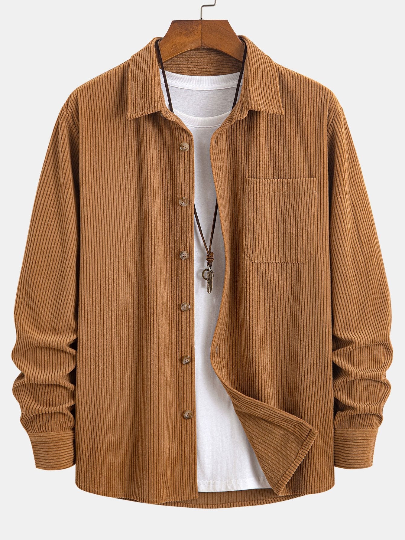 Button-Up Corduroy Shirt