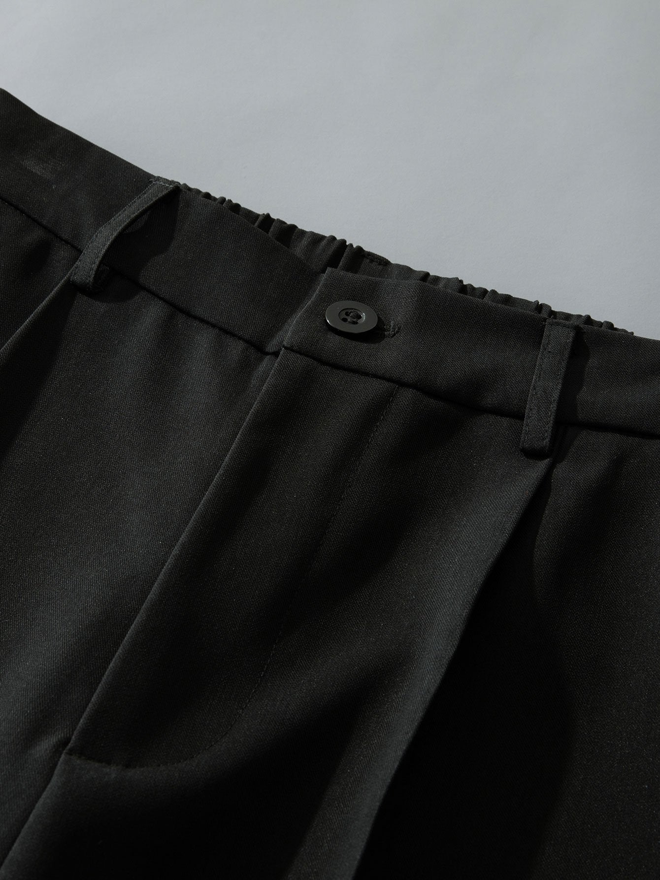 Comfortable Elastic Waist Straight-Leg Pants
