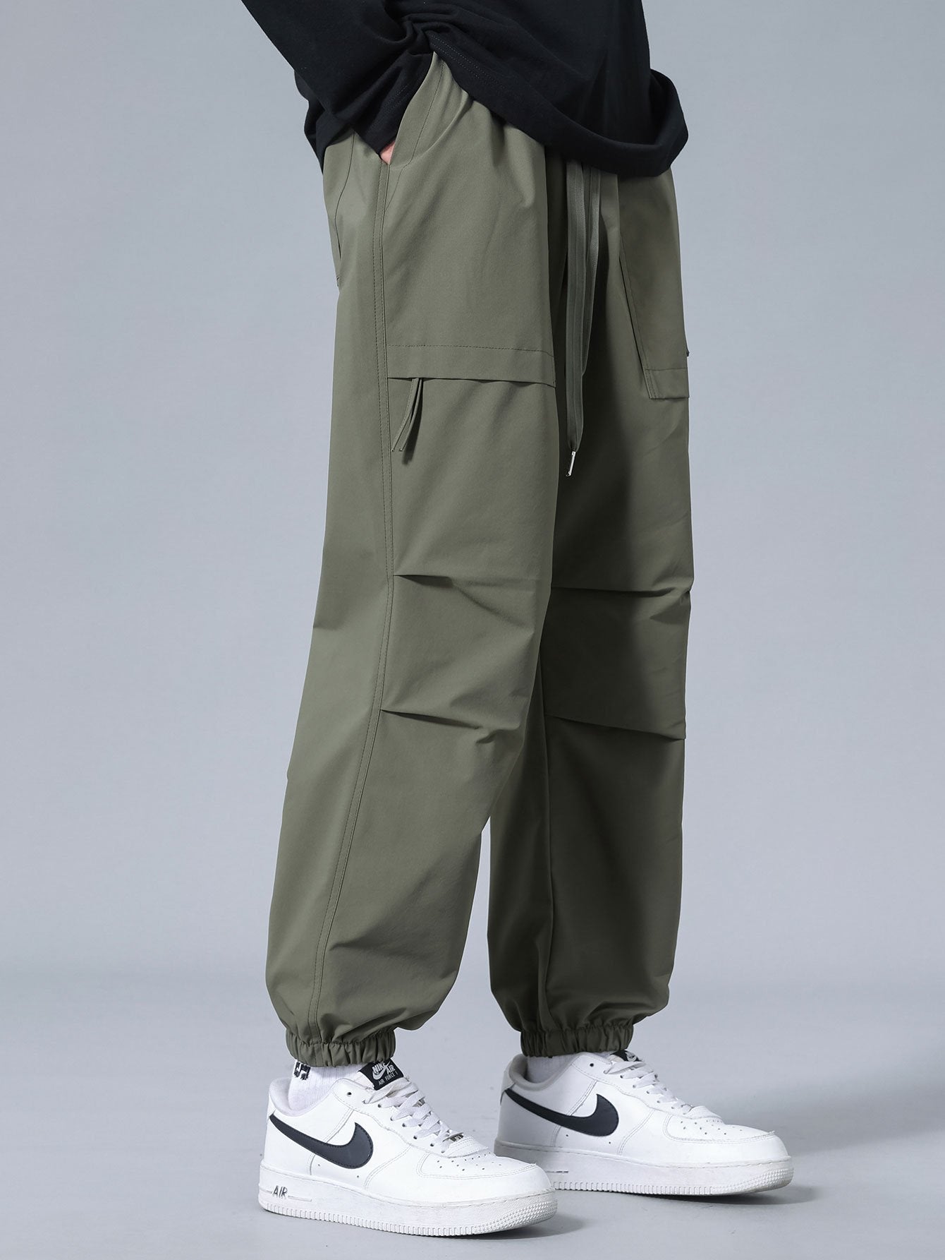 Adjustable Waist Jogger Pants