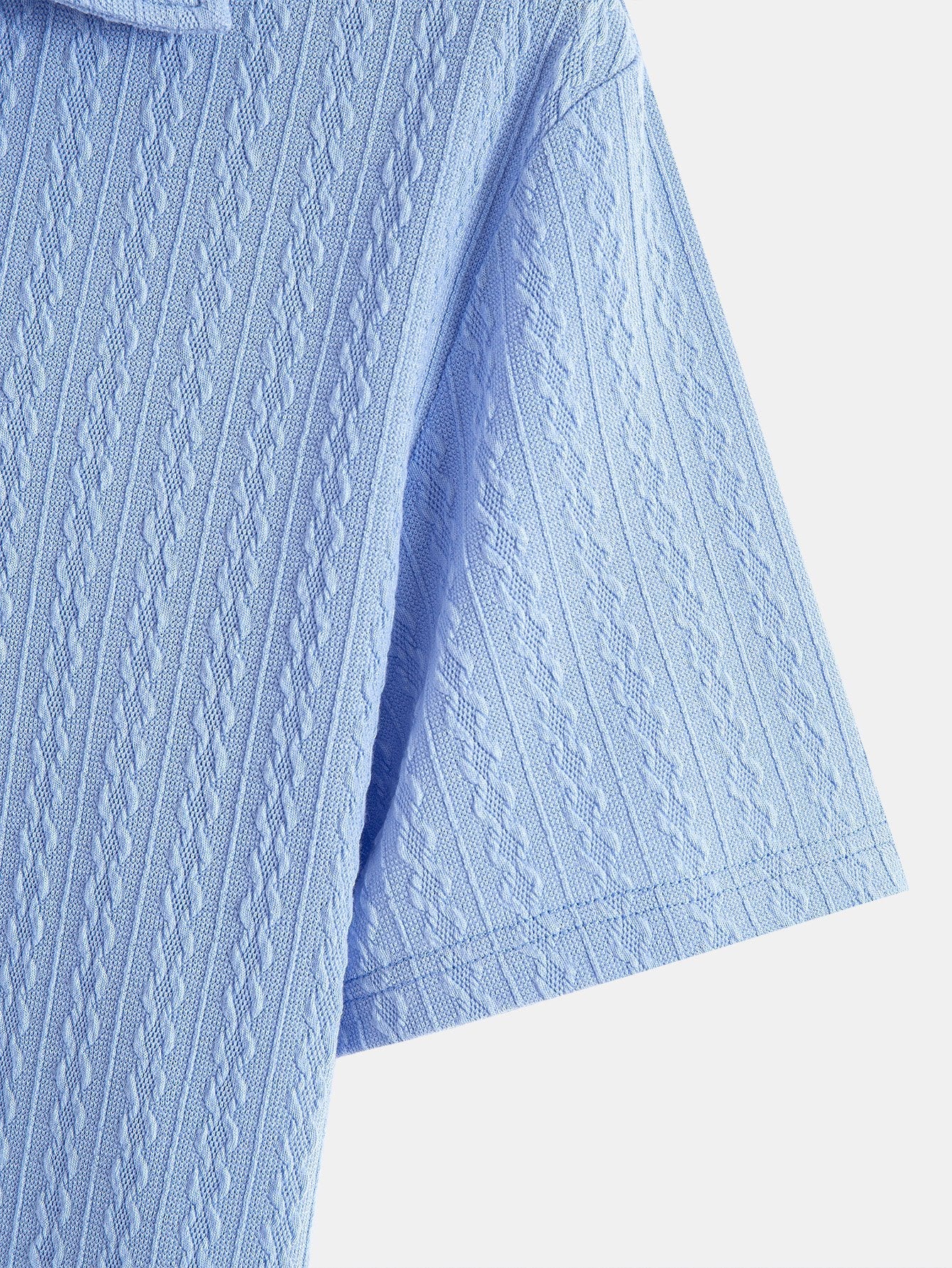 Textured Jacquard Polo Shirt