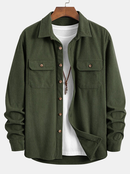 Two-Pocket Corduroy Shirt