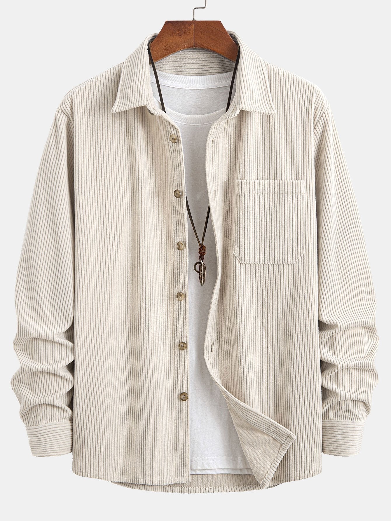 Button-Up Corduroy Shirt