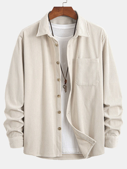 Button-Up Corduroy Shirt