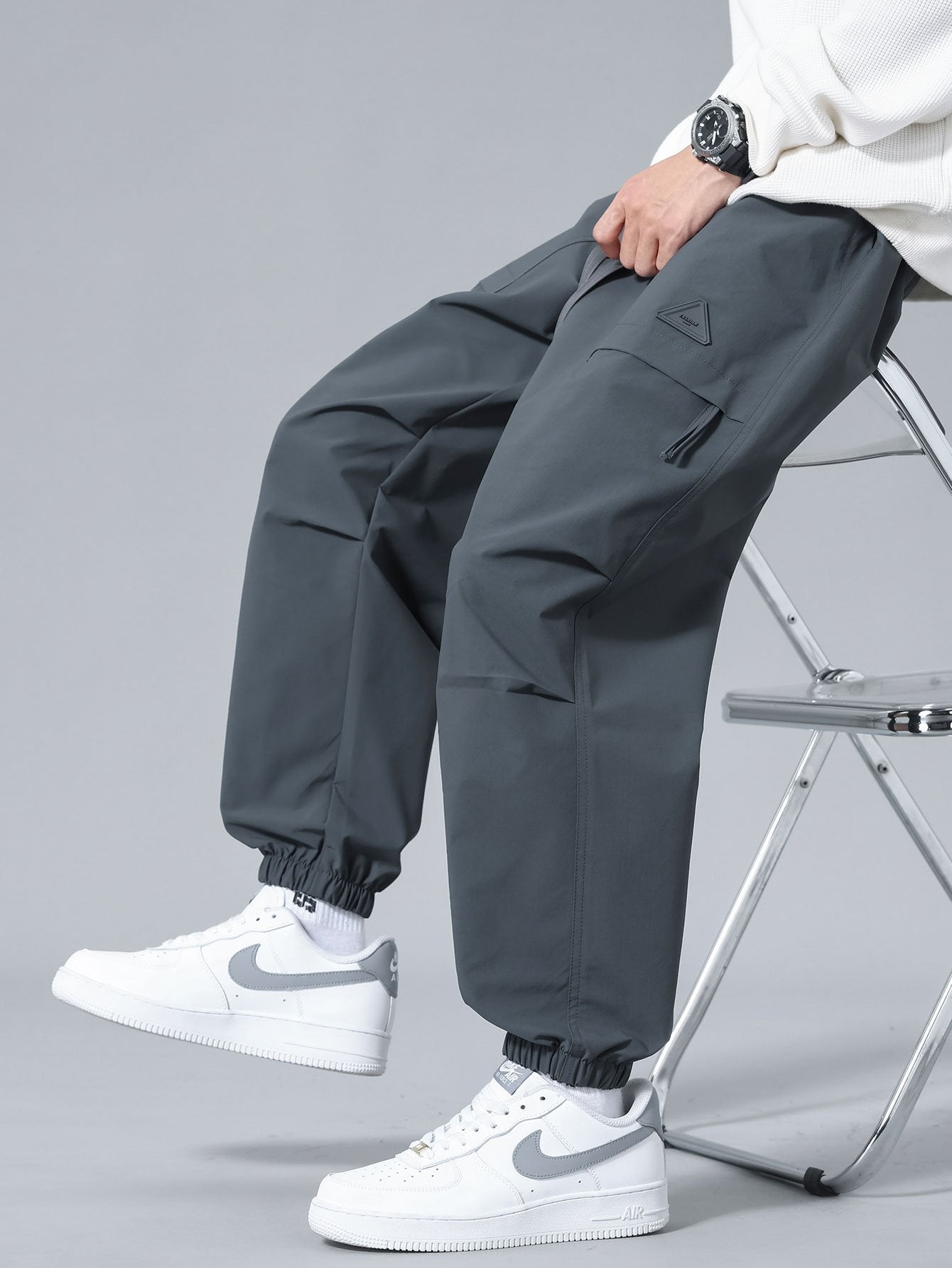 Adjustable Waist Jogger Pants
