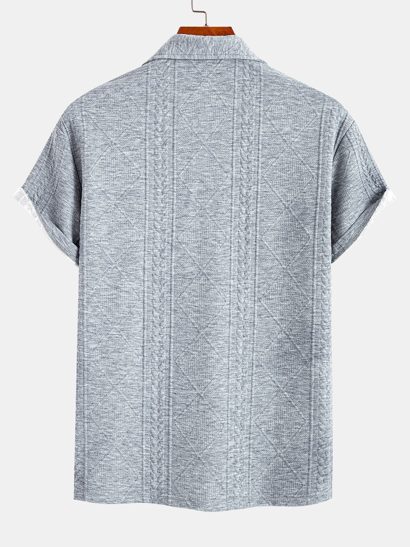 Geometric Pattern Jacquard Polo