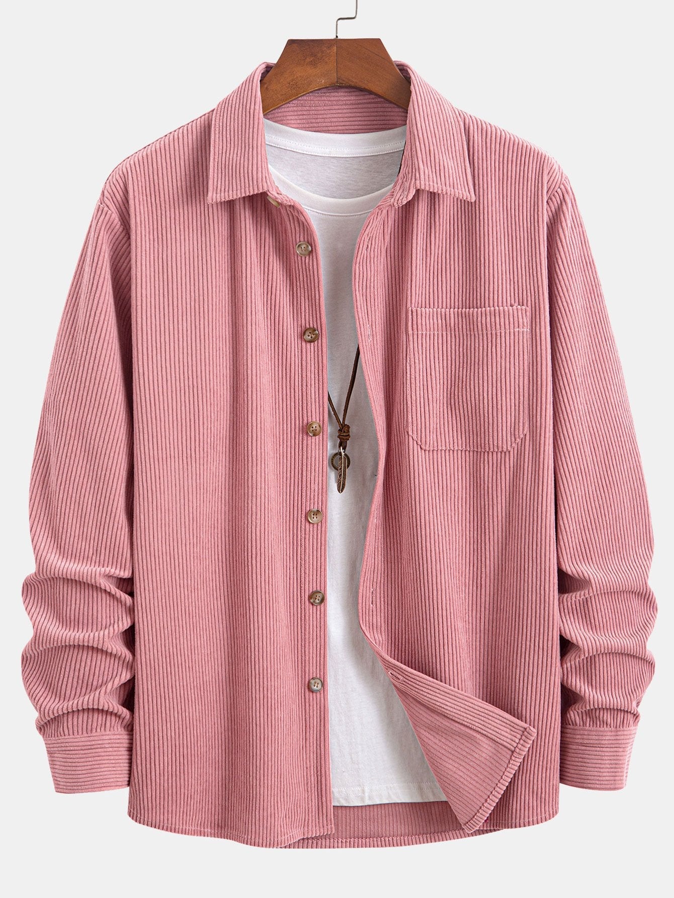 Button-Up Corduroy Shirt
