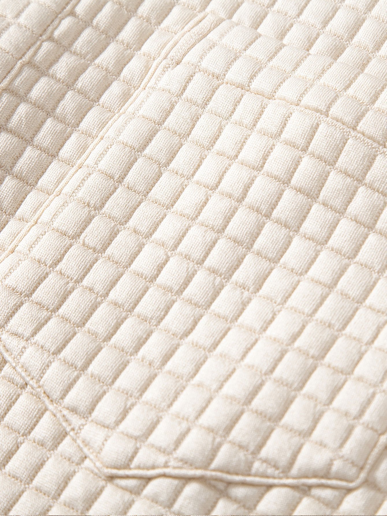 Polo Shirt with Waffle Texture and Pockets