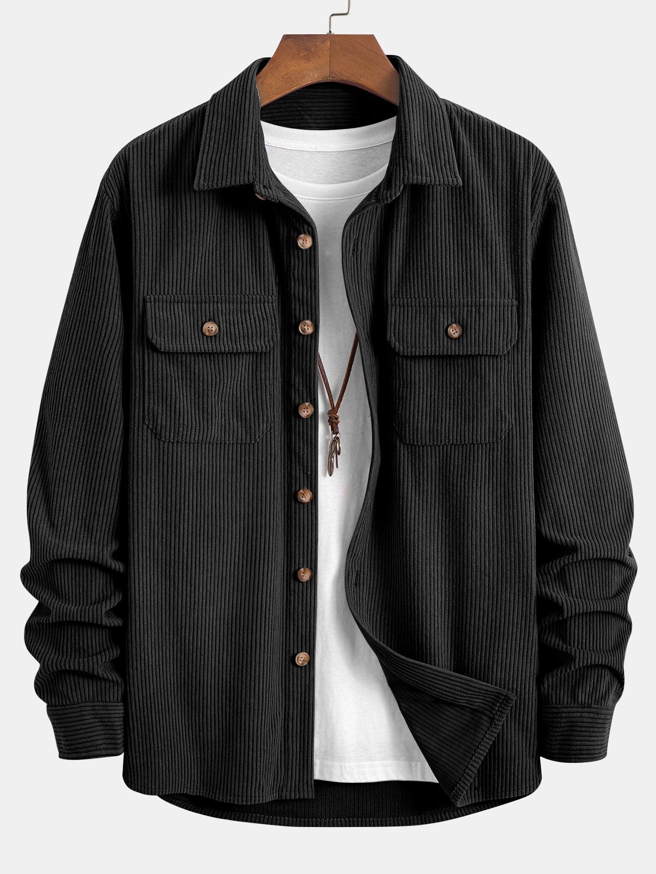 Two-Pocket Corduroy Shirt
