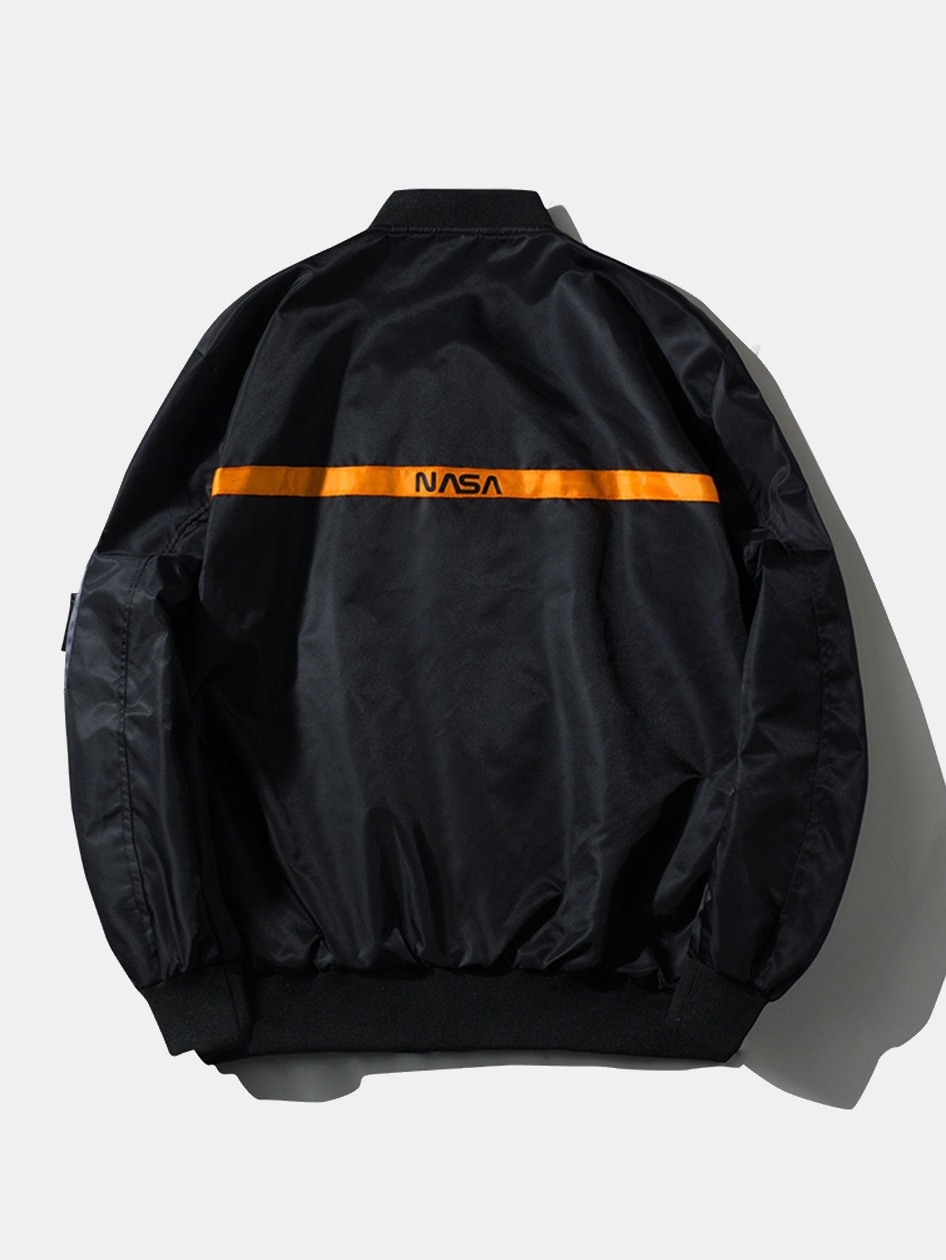 Spacious NASA Graphic Bomber Jacket