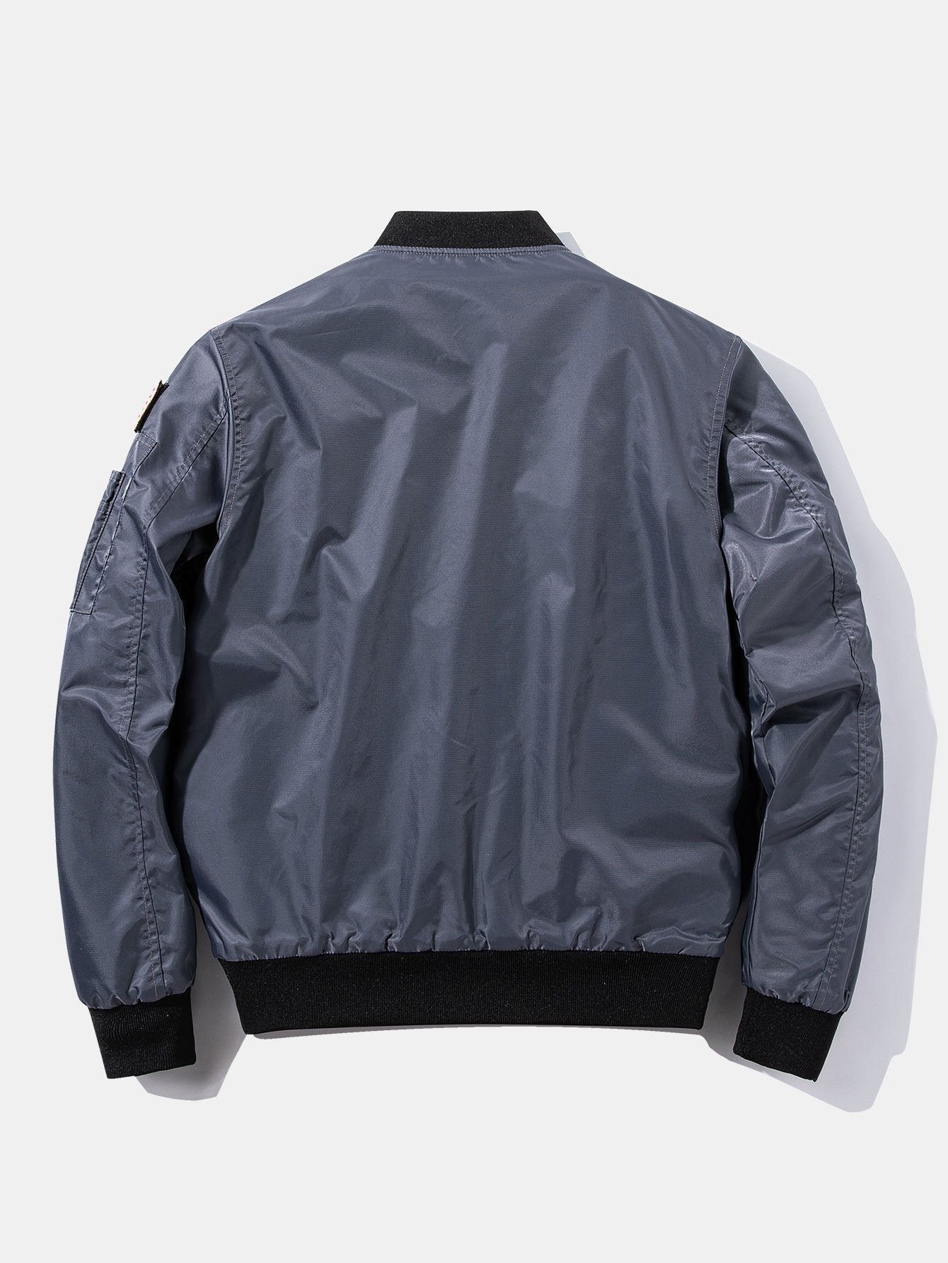 Reversible Bomber Jacket with NASA Embroidered Patch