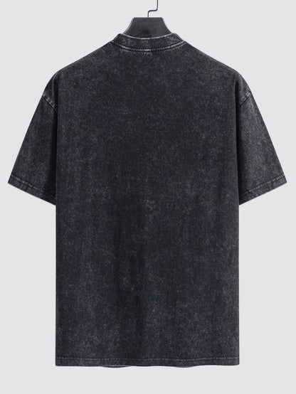 Casual Oversized Distressed Drop Shoulder T-Shirt