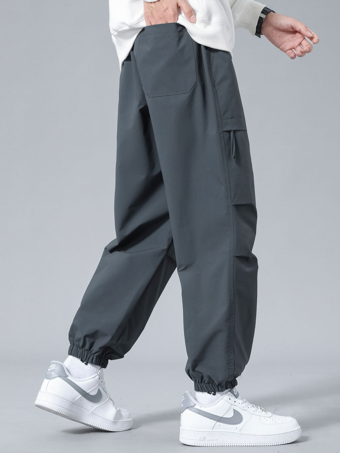 Adjustable Waist Jogger Pants