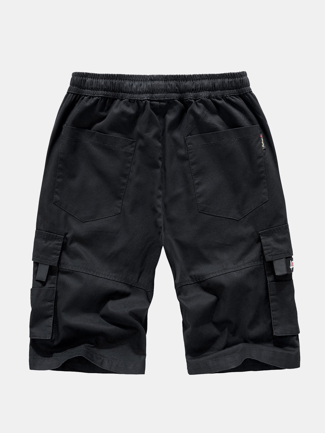 Adjustable Waist Chino Cargo Shorts