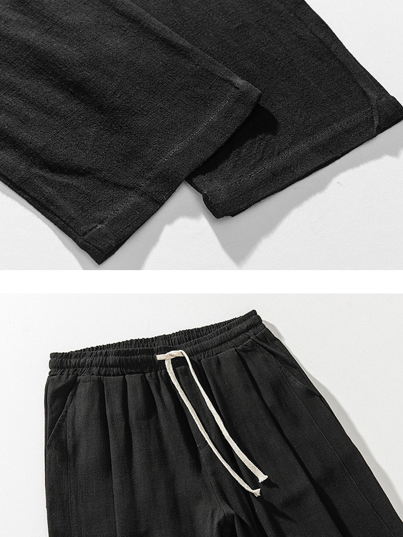 Comfortable Linen-Cotton Blend Harem Pants