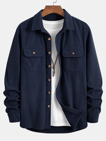 Two-Pocket Corduroy Shirt