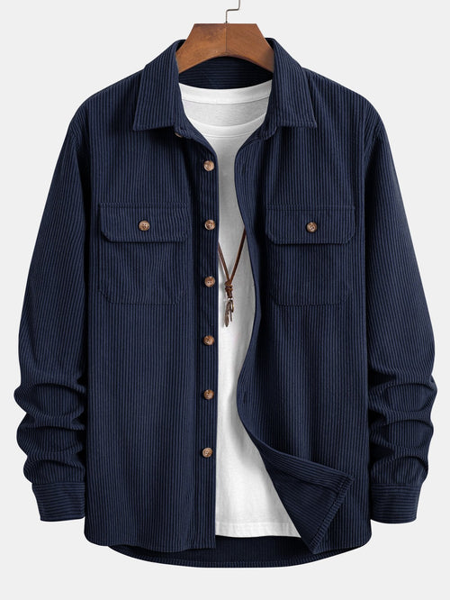 Two-Pocket Corduroy Shirt