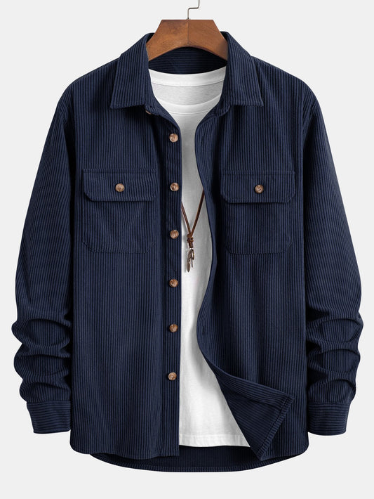 Two-Pocket Corduroy Shirt