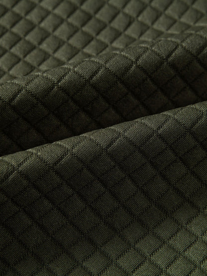 Polo Shirt with Waffle Texture and Pockets