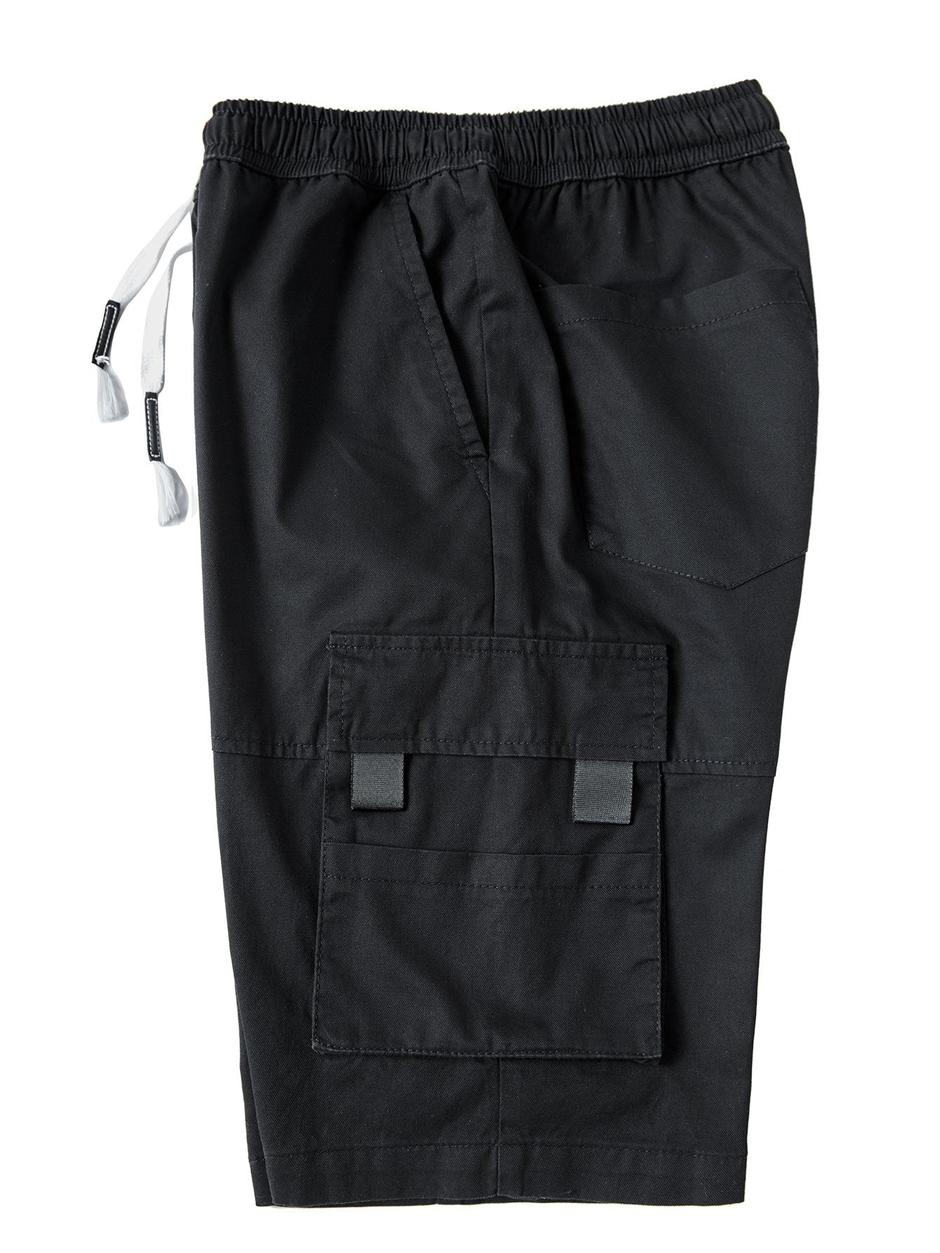 Adjustable Waist Chino Cargo Shorts