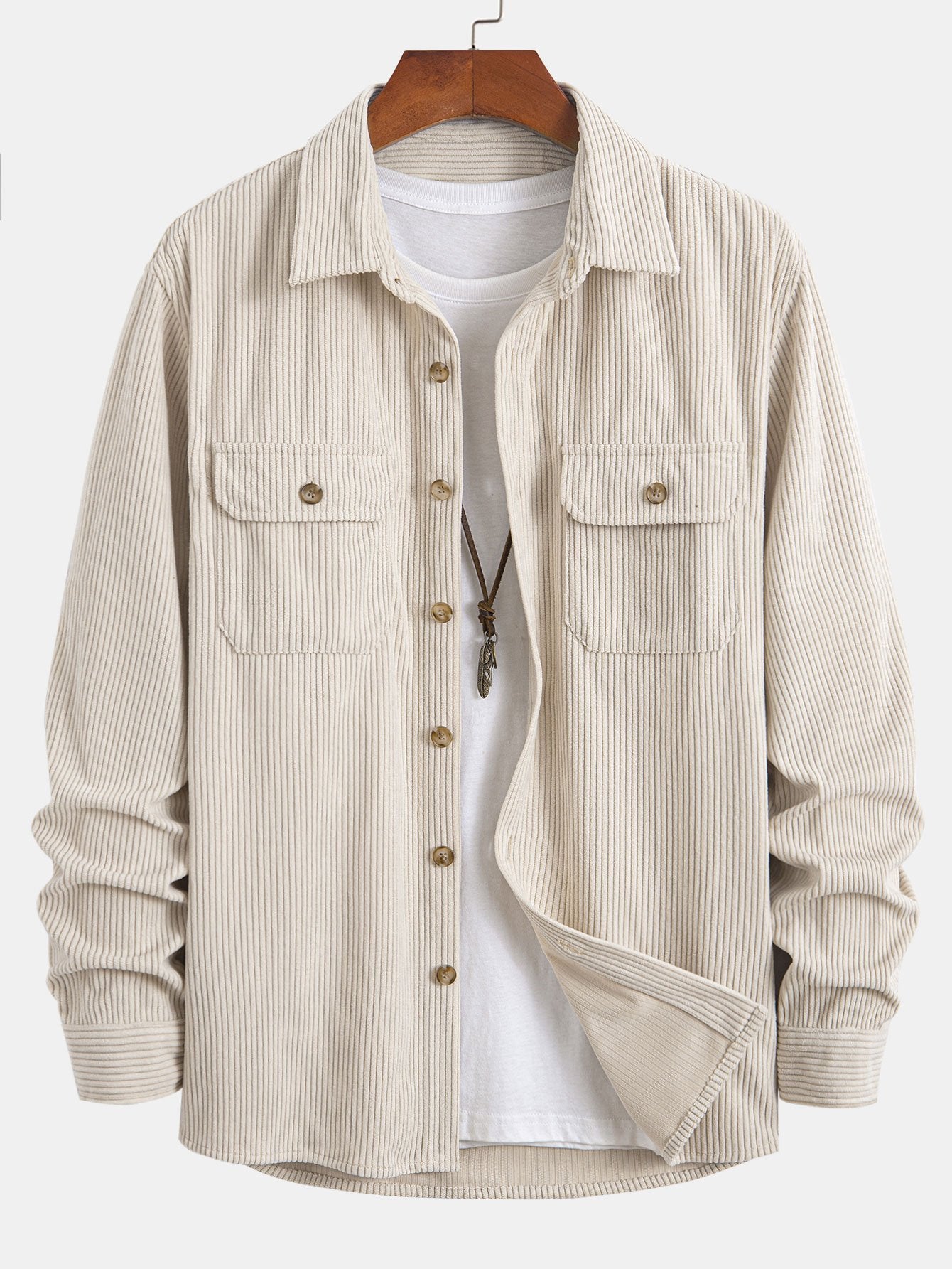 Two-Pocket Corduroy Shirt