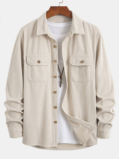 Two-Pocket Corduroy Shirt