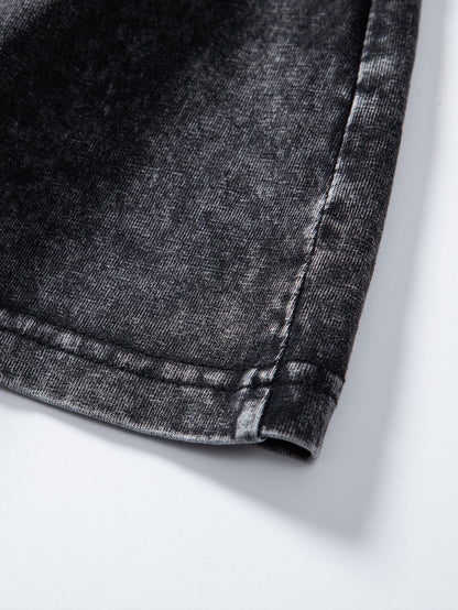 Casual Oversized Distressed Drop Shoulder T-Shirt