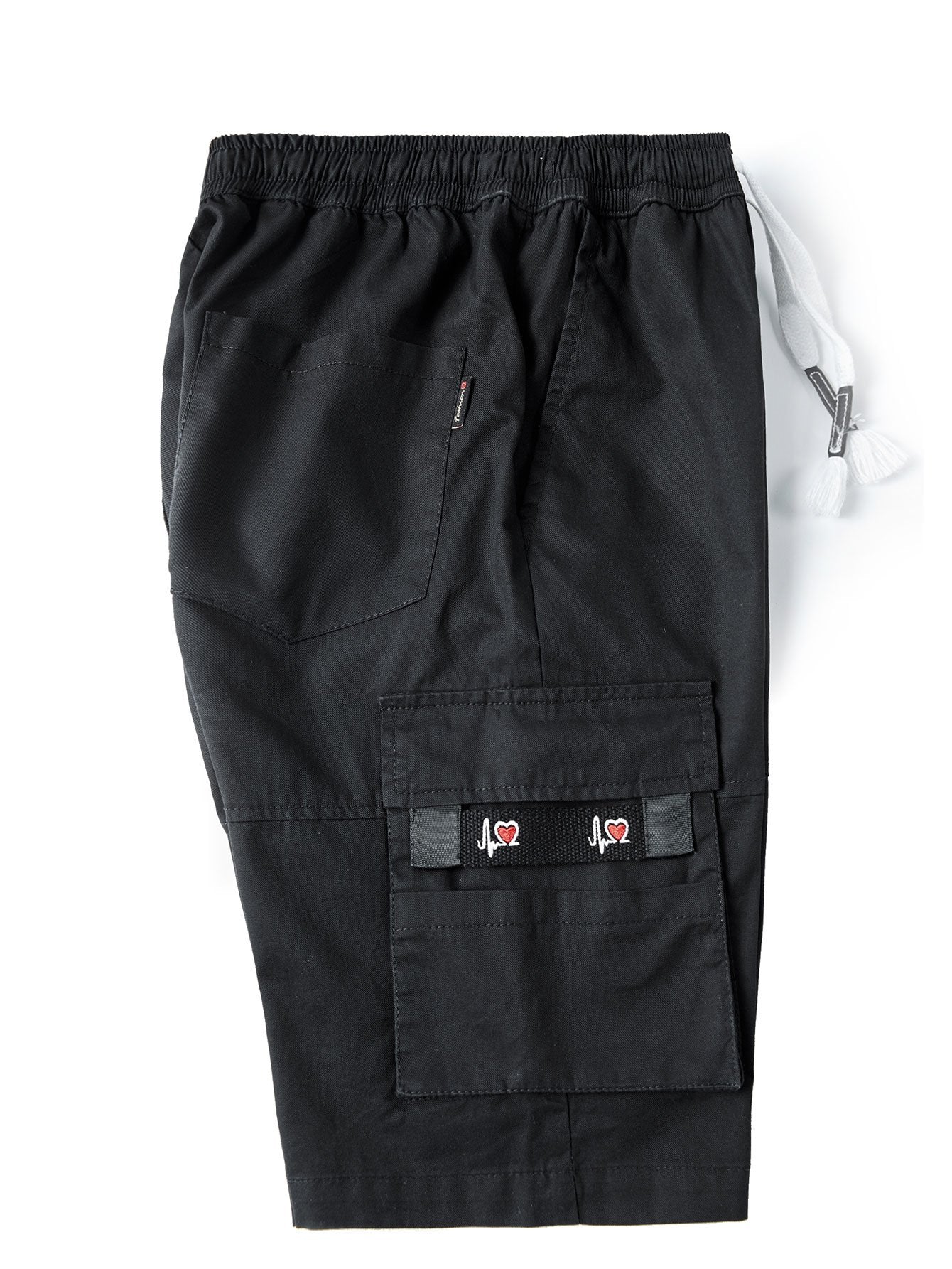 Adjustable Waist Chino Cargo Shorts
